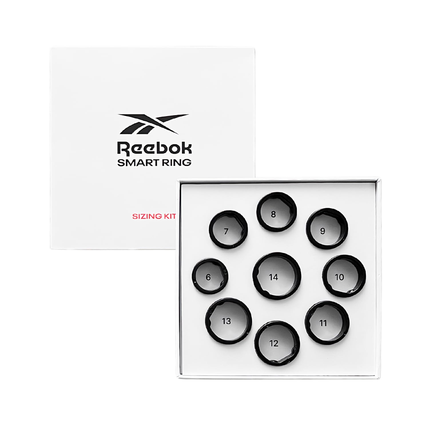 Reebok Smart Fitness Ring Sizing Kit - Smart Ring For Women/Men